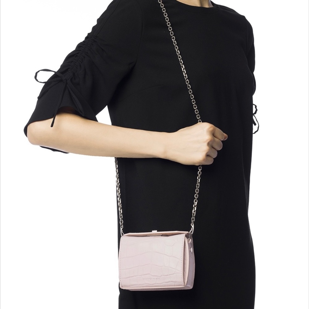 Alexander McQueen Box Bag pink croc